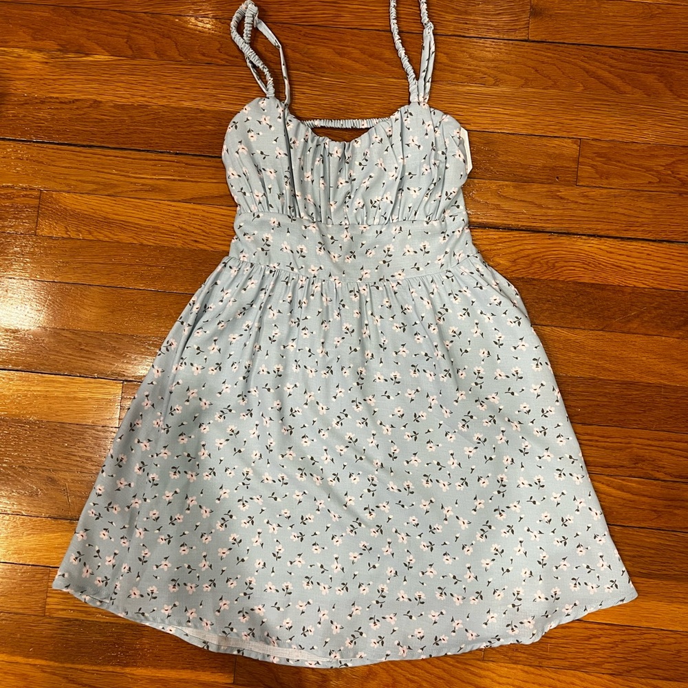 Blue Floral Dress